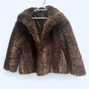 Faux fur coat